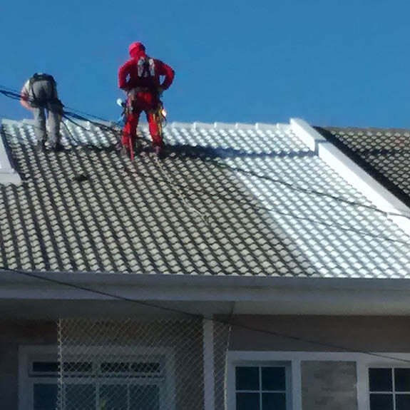 Lavagem / lavação de telhado